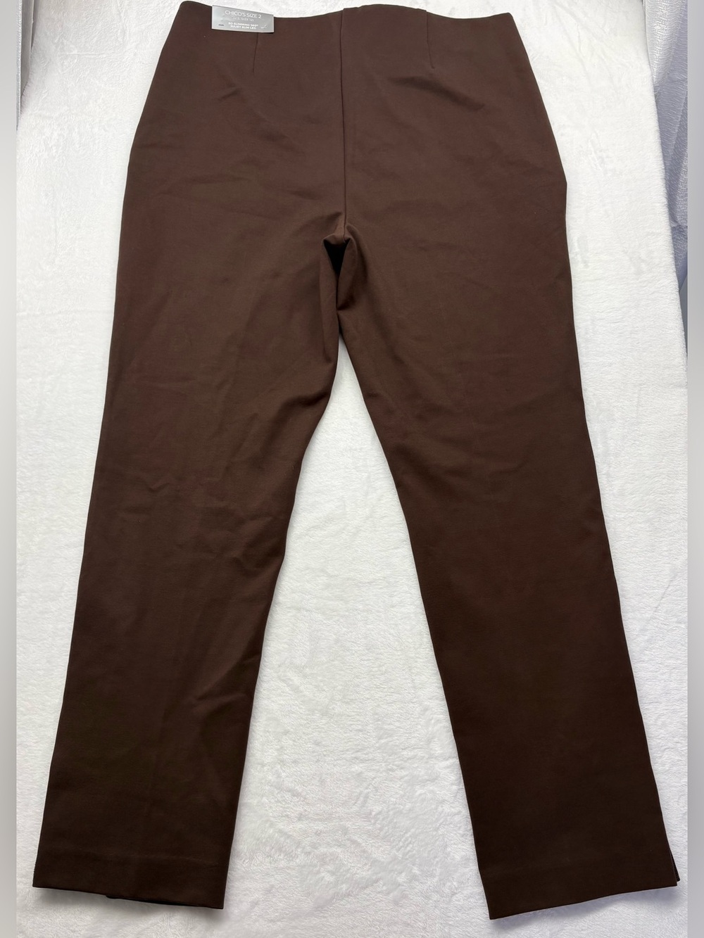 NWT Chico’s So Slimming Juliet Ankle Pants Size 2 Double Espresso Brown - Picture 2 of 7